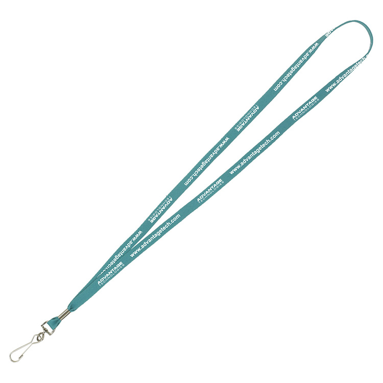 3/8" Super Soft Polyester Silkscreen Lanyard (Overseas Production 8-10 Weeks)